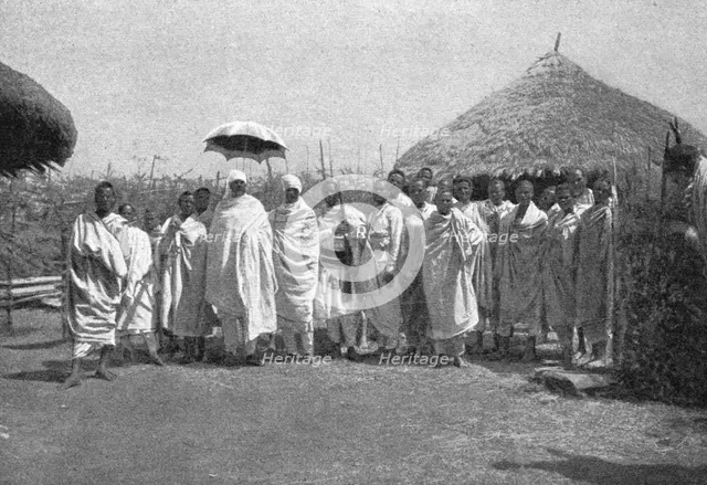 ''Un chef abyssin de sa suite; Le Nord-Est Africain', 1914. Creator: Charles Chusseau-Flaviens.