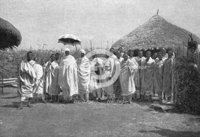 ''Un chef abyssin de sa suite; Le Nord-Est Africain', 1914. Creator: Charles Chusseau-Flaviens.