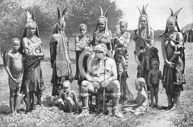 ''Un chef Herero et sa famille; Afrique Australe', 1914. Creator: Unknown.