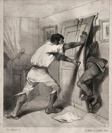 Un Créancier trop pressé, 1840. Creator: Cham (French, 1818-1879)