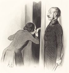 Un amant trop heureux, 1844. Creator: Honore Daumier