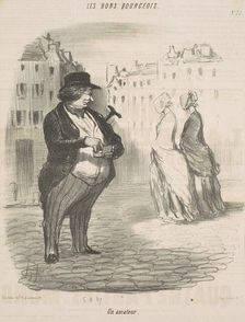 Un amateur, 19th century. Creator: Honore Daumier