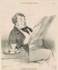 Un amour propre satisfait, 19th century. Creator: Honore Daumier