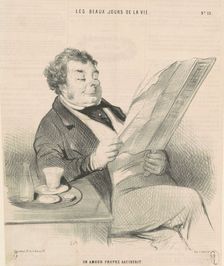 Un amour propre satisfait, 19th century. Creator: Honore Daumier