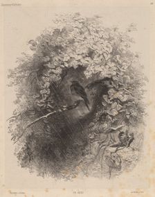 Un Abri (A Shelter), 1858. Creator: Karl Bodmer