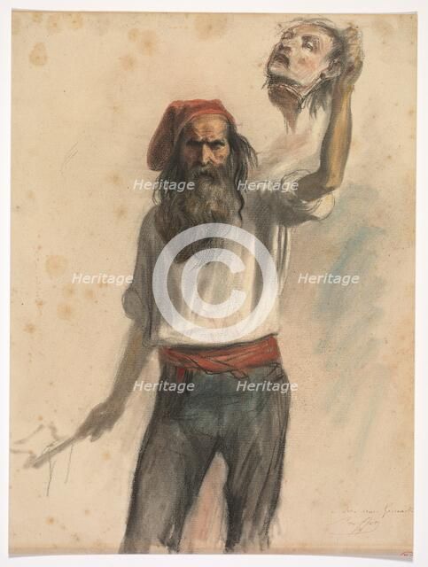 Un Borreau (An Executioner), c. 1848. Creator: Auguste Raffet (French, 1804-1860).