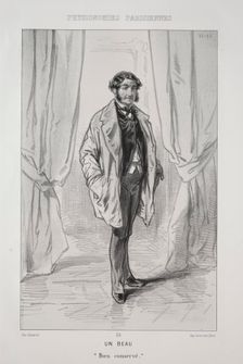 Un Beau. Creator: Paul Gavarni (French, 1804-1866)