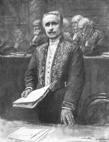 Un grand discours de M. Paul Deschanel a l'institut; " …Aujourd'hui c'est toute la France..., 1916 Creator: J Simont