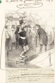 Un Guerrier Électrisé, 1844. Creator: Honore Daumier