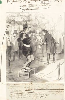 Un Guerrier Électrisé, 1844. Creator: Honore Daumier