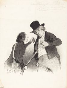 Un début à la chasse, 1844. Creator: Honore Daumier
