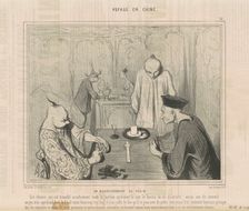 Un divertissement de pékin, 19th century. Creator: Honore Daumier