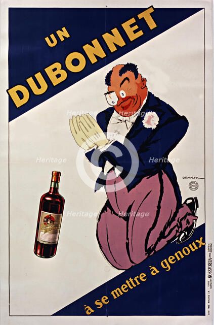 Un Dubonnet à se mettre à genoux , 1932. Creator: Dransy, Jules Isnard (1883-1945).