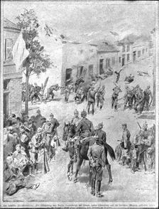 Un "emprint" de l'Illustrierte Zeitung a un journal illustre de Londres 1918. Creator: Unknown