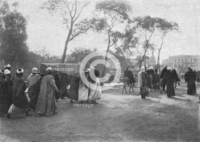 ''Un enterrement arabe au Caire; Le Nord-Est Africain', 1914. Creator: Unknown.
