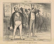 Un entr'acte, par trente degrés de chaleur, 19th century. Creator: Honore Daumier