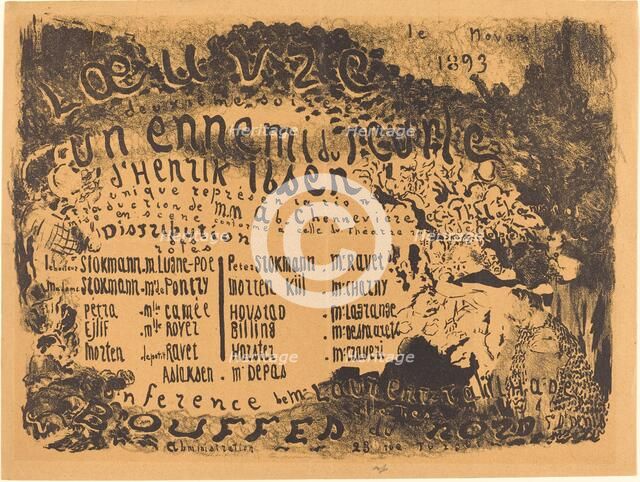 Un Ennemi du peuple, 1893. Creator: Edouard Vuillard.