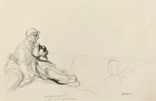 - Un farman? - non, c'est un boche., c. 1914/1919. Creator: Jean Louis Forain