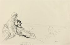 - Un farman? - non, c'est un boche., c. 1914/1919. Creator: Jean Louis Forain