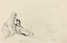 - Un farman? - non, c'est un boche., c. 1914/1919. Creator: Jean Louis Forain