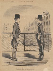 Un homme dans ses petits souliers, 19th century. Creator: Honore Daumier