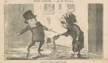 Un jour de verglas, 19th century. Creator: Honore Daumier