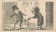 Un jour de verglas, 19th century. Creator: Honore Daumier