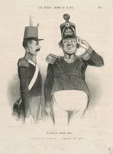 Un jour de grande tenue, 19th century. Creator: Honore Daumier
