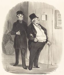 Un jour de représentation à bénéfice..., 1852. Creator: Honore Daumier