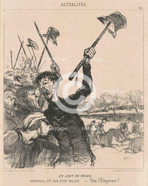Un jour de revue, 19th century. Creator: Honore Daumier.