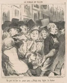Un jour ou l'on ne paye pas, 19th century. Creator: Honore Daumier