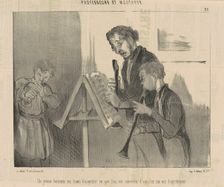Un jeune homme en train d'acquérir ce que l'on est convenu d'appeler un art d'agrément, c1845. Creator: Honore Daumier