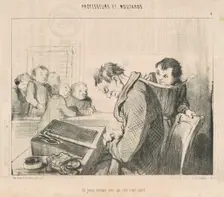 Un jeune homme pour qui rien n'est sacre, 19th century. Creator: Honore Daumier