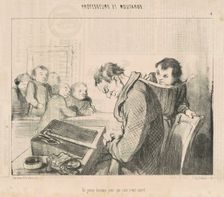 Un jeune homme pour qui rien n'est sacre, 19th century. Creator: Honore Daumier