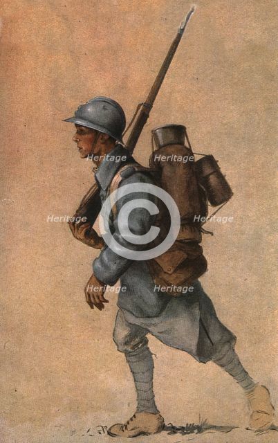 'Un jeune soldat francais', 1915. Creator: Jean Droit.