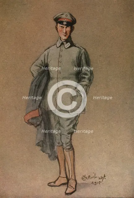 'Un "junker" prussien', 1915. Creator: Jean Droit.