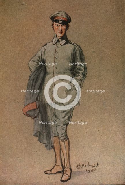 'Un "junker" prussien', 1915. Creator: Jean Droit.