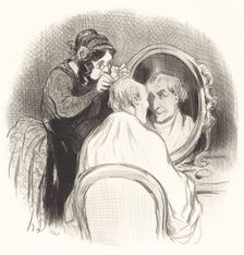 Un monsieur qu'on rajeunit trop, 1845. Creator: Honore Daumier