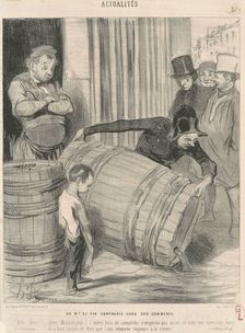 Un marchand de vin contrarié dans son commerce, 1843. Creator: Honore Daumier