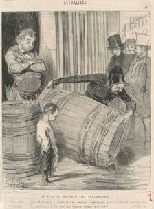 Un marchand de vin contrarié dans son commerce, 1843. Creator: Honore Daumier