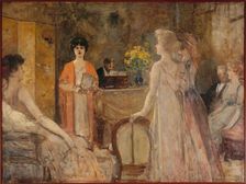 Un mardi, soirée chez Madeleine Lemaire, c1910. Creator: Henri Gervex
