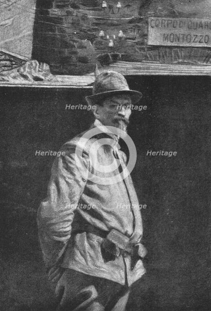 'Un martyr du Trentin; Le lieutenant d'alpins italiens Cesare Battisti, c1916. Creator: Unknown.