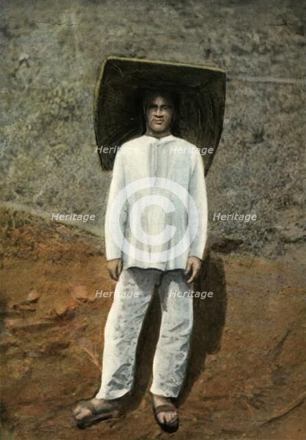 'Un Mineur. Costume De Travail', (A Miner in Work Clothes), 1900. Creator: Unknown.