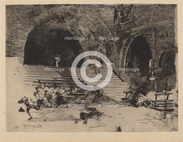 Un Miracle (A Miracle), 1874. Creator: Mose, Bianchi.