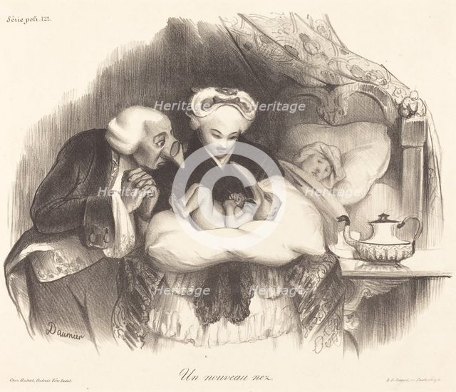 Un nouveau nez, 1833. Creator: Honore Daumier.