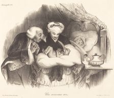 Un nouveau nez, 1833. Creator: Honore Daumier