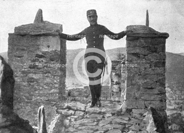 'Un nouvel ennemi: Le Bulgare; Le roi de Grece, en aout 1913, apres la defaite bulgare...1913 (1924) Creator: Unknown.