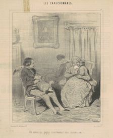 Un neveu qui gagne cruellement une succession, 19th century. Creator: Honore Daumier