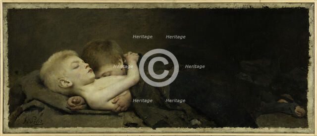 Un nid de misère, 1887. Creator: Fernand Pelez.