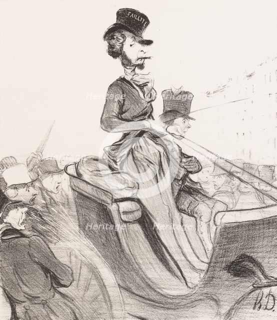 Un soi disant Négociant..., 1840. Creator: Honore Daumier.